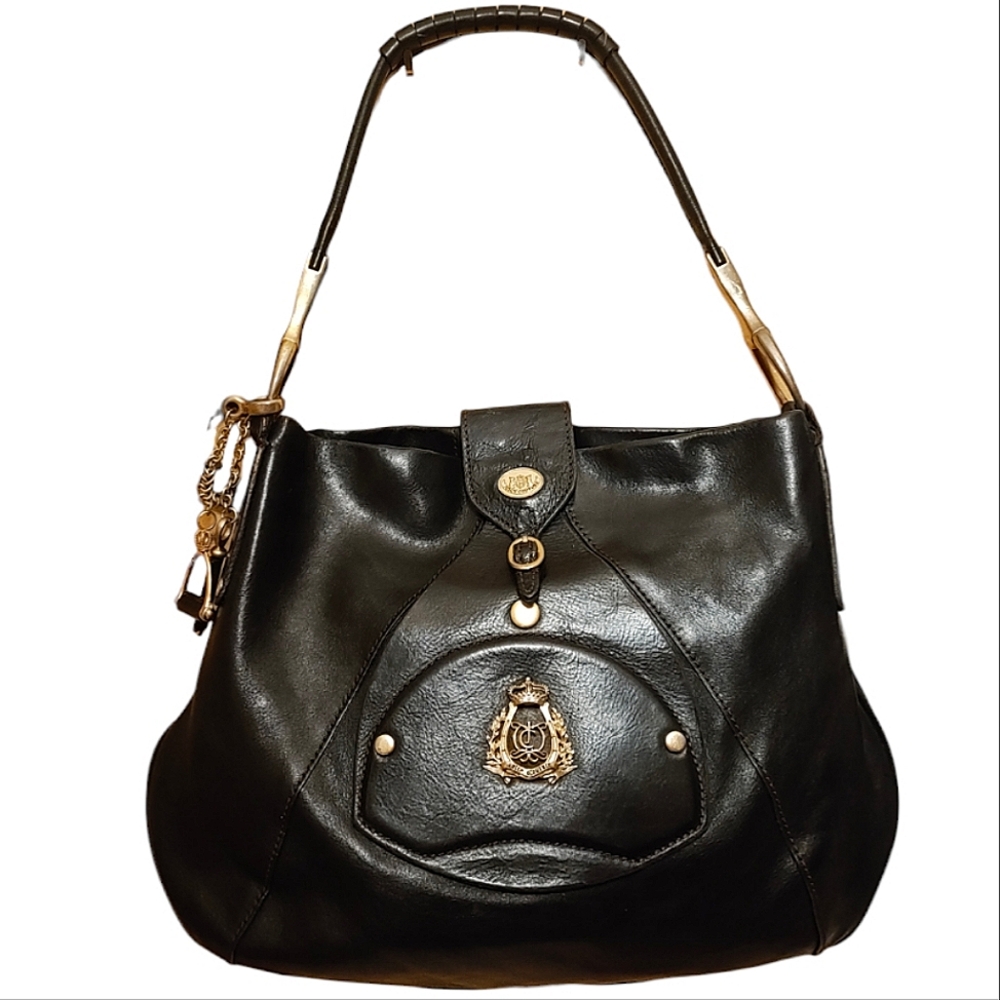 Juicy Couture Black Leather Shoulder Bag